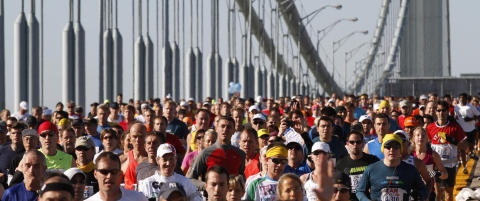 Garanterer plass til neste �rs New York Marathon