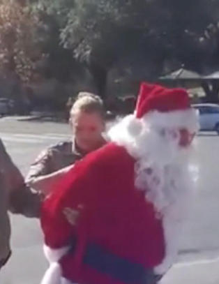 Her blir nissen arrestert