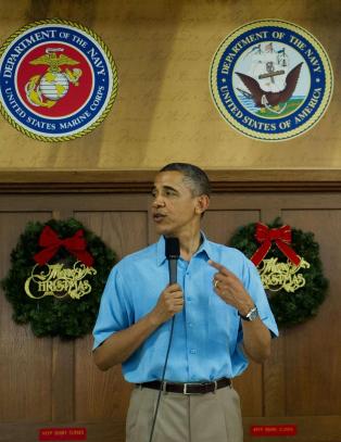 Obama avbryter juleferien på grunn av den økonomiske krisa