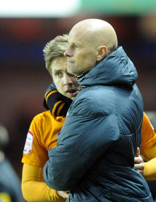 Få timer før Wolves presenterte sin nye manager, dukket Ståle opp på treningsfeltet