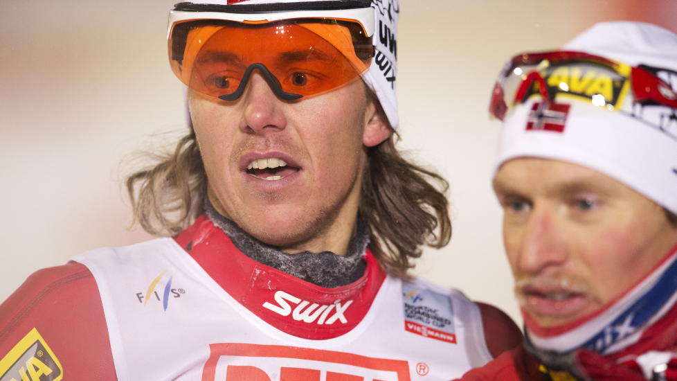 LAGSEIER: Mikko Kokslien (t.v.) og H�vard Klemetsen var med � sikre norsk lagseier i kombinert.
Foto: Terje Bendiksby / NTB scanpix