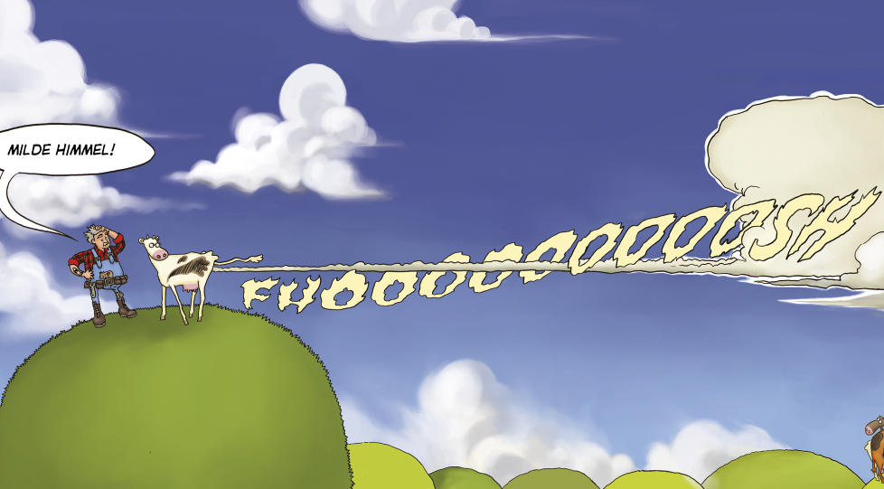 �FHOOOSH�: Det er kanskje bare Geir Moen som kunne f�tt ideen om en laktoseintolerant ku.