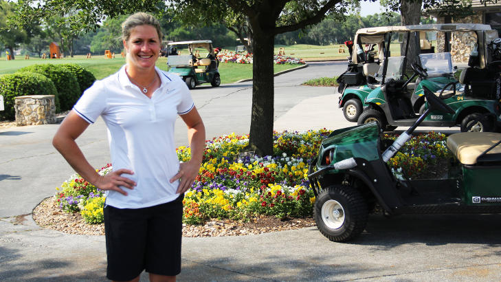 P� HJEMMEBANE: Tutta har bodd i Orlando-omr�det siden hun pakket golfbagen og flyttet fra Norge for snart ti �r siden. Foto: PETTER B�IFOT