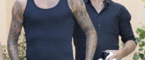 David Beckham som superhelt i bare trusa