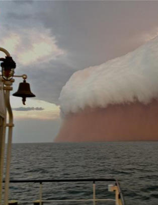 Her raser sandstormen til sj�s