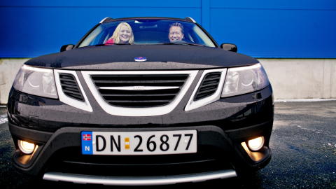 POPUL�R: Saab 9-3x ble k�rets til Folkets favoritt av leserne i �rets Bil-konkurransen i Dagbladet i 2011. Foto: Krister S�rb�.