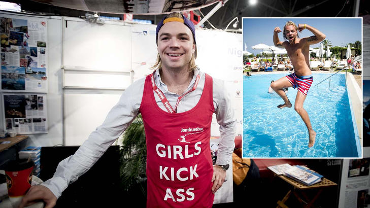 GIRLS KICK ASS: Cirka halvparten av kvinnene som drar p� tur med Jomfrureiser er single, forteller markedsansvarlig og tidligere vinner av Paradise Hotel, Carl Eliassen. Foto: THOMAS RASMUS SKAUG / H�KON EIKESDAL