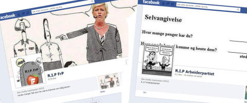 Politikere �hater� politikere p� Facebook