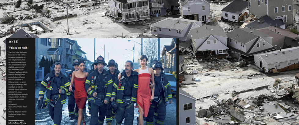 Vogue i hardt v�r etter Hurricane Sandy-bilder