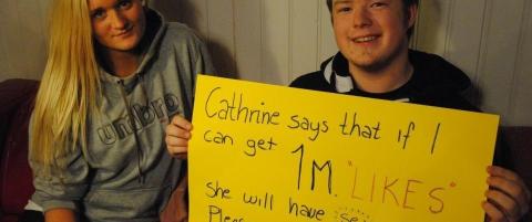 Petter fikk 1 360 000 likes for � f� ligge med Cathrine