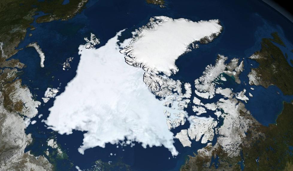 SNARVEI: En tverrfaglig forskergruppe i Troms� skal bruke fire �r og mer enn 25 millioner kroner p� � se p� utfordringer og mulighetene med �kt skipsfart mellom tre kontinenter, der Arktis blir en distansesparende korridor. Foto: REUTERS/NASA/Goddard Space Flight Center Scientific Visualization Studio/NTB Scanpix