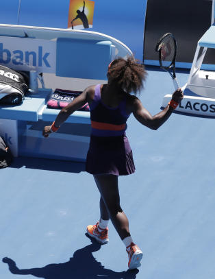 Serena Williams smadret racketen i raseri