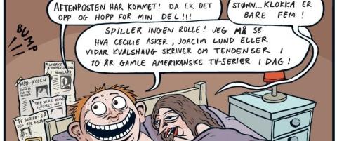 - Ser dere for mye p� TV i Aftenposten?