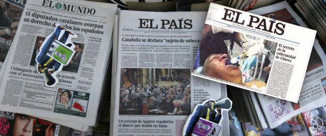 El Pa�s m�tte tilbakekalle alle
aviser med falskt bilde av Ch�vez