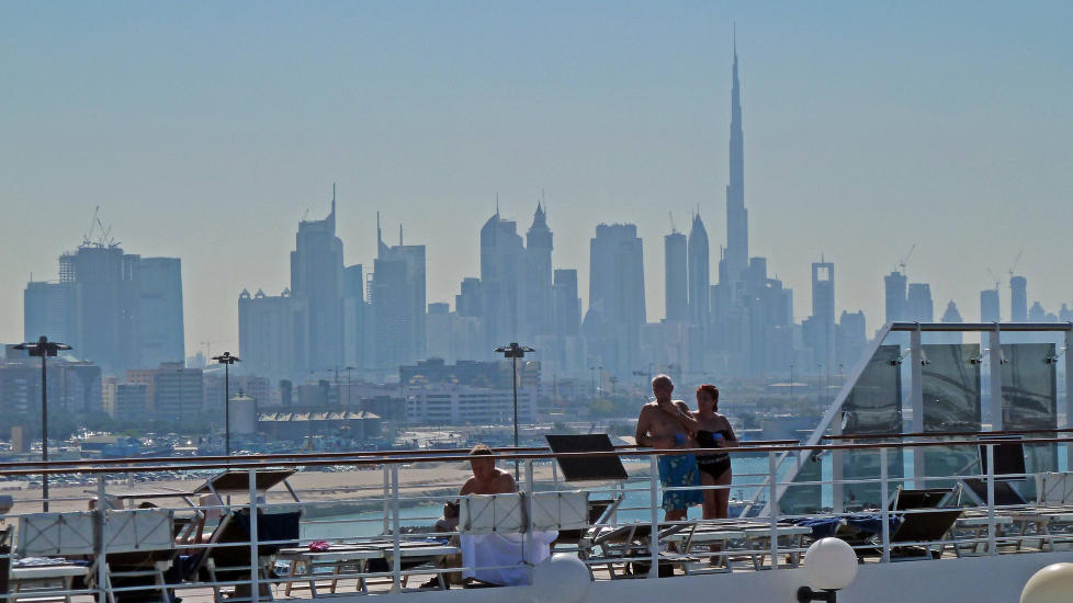 DUBAI: Ett av vinterens heteste cruise-reisem�l er Persiagolfen, med et bes�k i eventyrbyen Dubai. Foto: EIVIND PEDERSEN