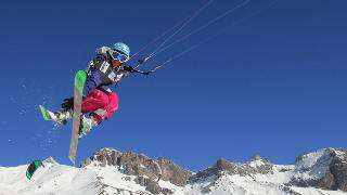 DR�MMEFORHOLD:  Sol, vind, og  og bra sn� i Col du Laurent. Foto: PASCAL BOULGAKOV