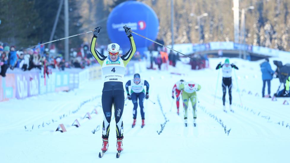 BEST IGJEN: Maiken Caspersen Falla tok NM-gullet i sprint for andre �r p� rad. Foto: H�kon Mosvold Larsen / NTB Scanpix