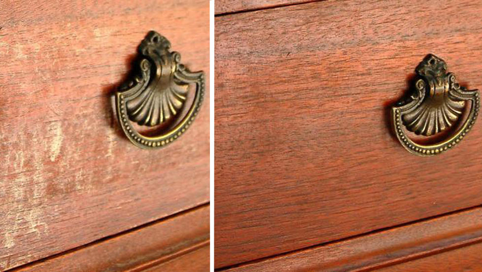 REDDET DEN GAMLE KOMMODEN: Den hundre �r gamle kommoden kostet det under 400 kroner � kj�pe og nesten ingenting � restaurere. FOTO: Marian Parson / missmustardseed.com