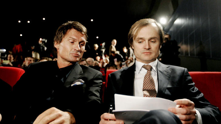 BESTEVENNER: �S�nn jeg kjenner �ystein er han fortsatt en av v�re beste venner ogs� etter denne kronikken�, skriver Petter Stordalen (t.v.). Foto: KYRRE LIEN/NTB SCANPIX