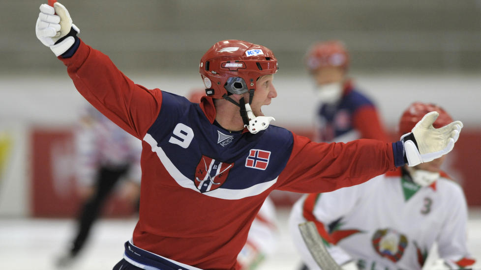 VM: Christer Lystad scoret da Norge vant 5-2 over Hviterussland. Her fra en tidligere kamp. Foto: NTB Scanpix