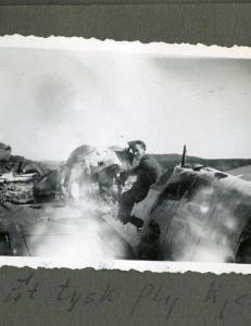 Britene gravde ned tyske fly i Norge