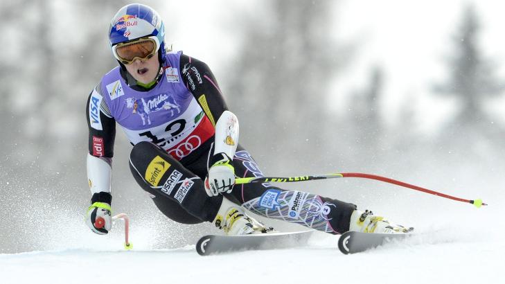 DEN STORE STJERNA: Lindsey Vonn er den store stjerna i alpint-sirkuset. Foto: EPA/HANS KLAUS TECHT/NTB scanpix