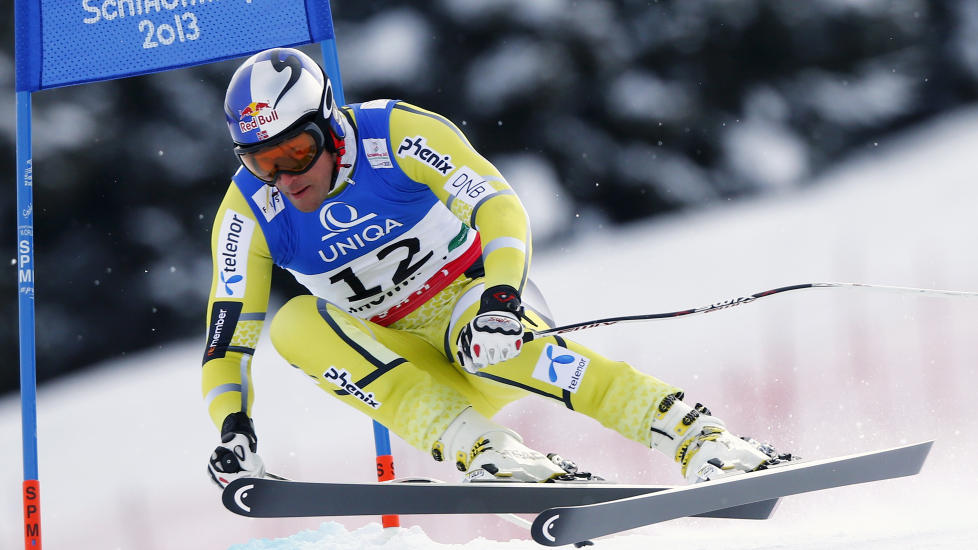 SAVNET FLYTEN: Aksel Lund Svindal var femte raskest p� torsdagens trening. Han var ikke forn�yd med kj�ringen. Foto: Dominic Ebenbichler / Reuters / NTB Scanpix