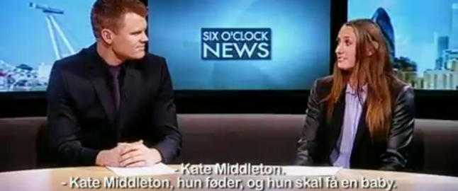 Her annonserer hun at Kate Middleton er midt i f�dselen