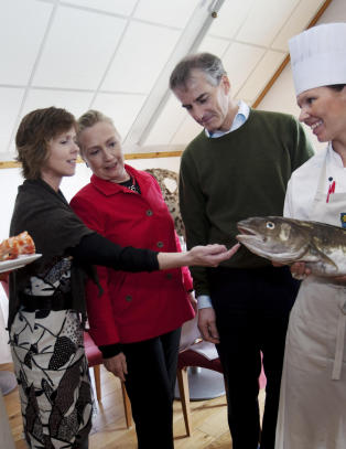 Her er Jonas på fisketur med USAs mest populære politiker