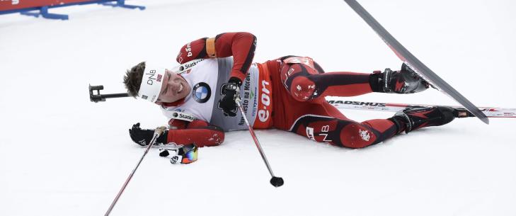 SLITEN VERDENSMESTER:
Emil Hegle Svendsen tok knekken p� alle i langrennsporet.
Foto: Stian Lysberg Solum / NTB scanpix