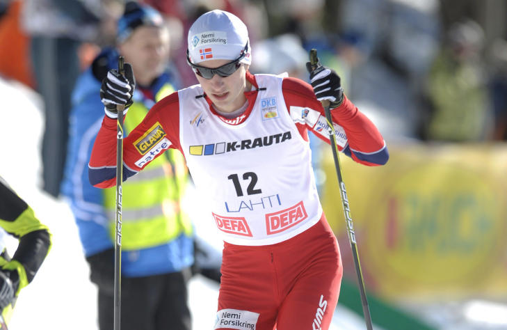 TAPTE TID I LANGRENNSPORET: Jan Schmid ble til slutt nummer 11. Foto: REUTERS/Martti Kainulainen/Lehtikuva/NTB scanpix