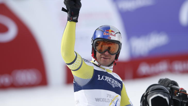 G�R FOR MEDALJE: Aksel Lund Svindal mente l�pet han svar helt greit. Foto Bj�rn Langsem /Dagbladet