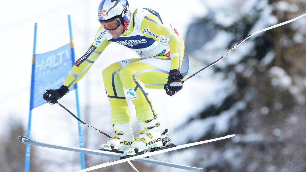 KLAR: Aksel Lund Svindal er klar for kombinasjonsslal�men. Foto:  EPA/HELMUT FOHRINGER