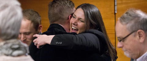 D�dt l�p, men s� vant Lunde etter omvalg