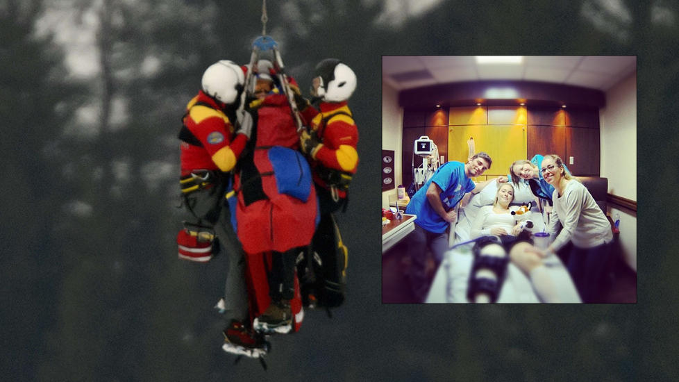 VED GODT MOT: Lindsey Vonn lover at hun kommer tilbake. Hun f�r pleie hjemme etter operasjonen. Foto: AFP PHOTO / FABRICE COFFRINI / NTB scanpix