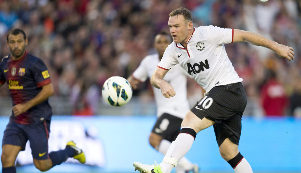 Hjemmefordel: Manchester United, her ved spissen Wayne Rooney, skal denne uken ut i den f�rste av to t�ffe Champions League-kamper mot Real Madrid, men kan glede seg over � spille p� Old Trafford til slutt. Det er en stor fordel, sier statistikken og Dagbladets oddstipper. Foto: REUTERS/Bjorn Larsson Rosvall/Scanpix Sweden.