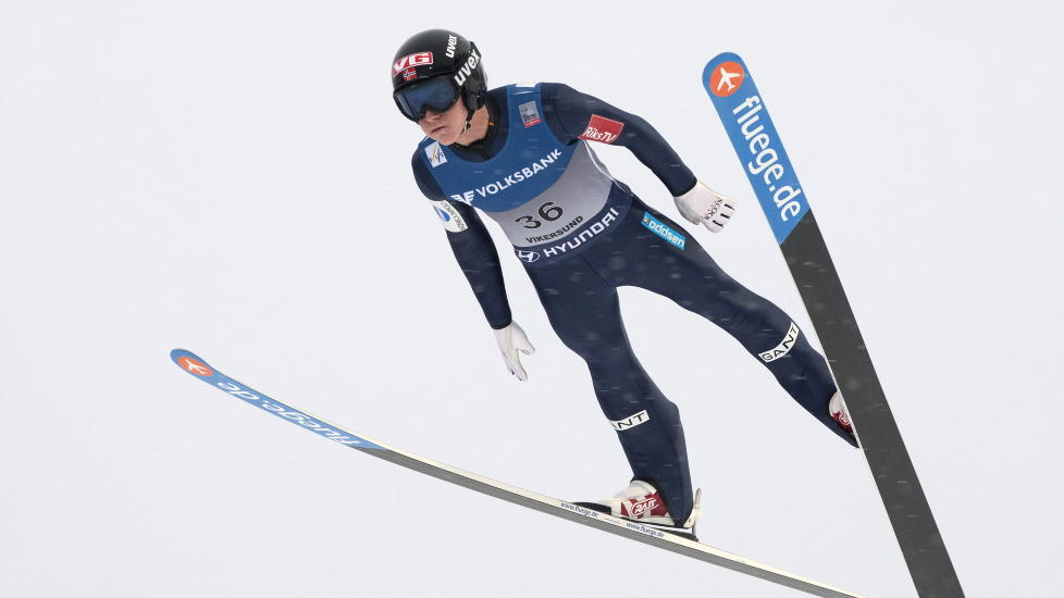 BEST I KVALIFISERINGEN: Anders Fannemel var best av de norske i kvalifiseringen med en 23. plass. Anders Jacobsen, Tom Hilde og Anders Bardal var forh�ndskvalifisert, og hopper ogs� rennet i morgen. Foto: Terje Bendiksby / NTB scanpix