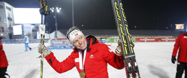 - Jeg har ikke f�tt noen gratulasjoner fra Lars, 
men han har v�rt opptatt med IBU-cup