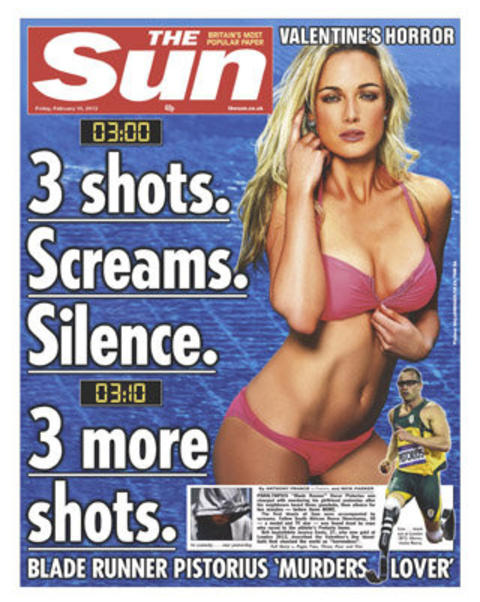 VEKKER HARME: The Suns forside fredag. Foto: Faksimile