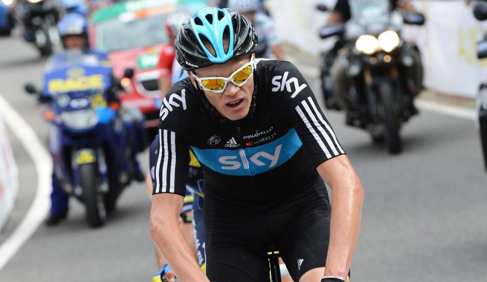 SEIER: Christopher Froome fra Team Sky vant Oman rundt sammenlagt. Foto: AFP PHOTO/ JOSE JORDAN