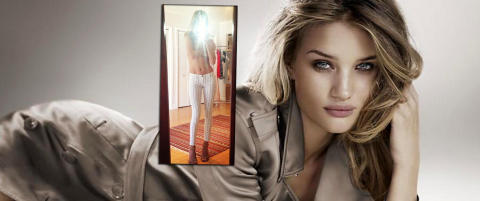 Rosie Huntington-Whiteley gj�r som Rihanna