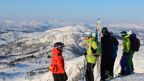 RAULAND: Topptur med utsikt. Foto SILAS KRAUL/RAULAND SKISENTER