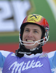 Hirscher med VM-gull p� hjemmebane