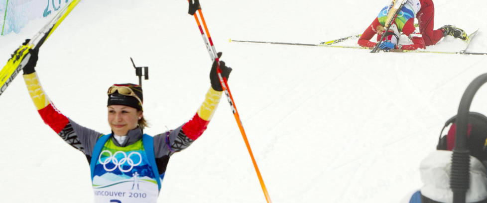 Rett f�r dette skjedde noe Magdalena Neuner aldri glemmer