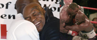 Her overrasker Tyson sin gamle erkefiende - nesten som i 1997