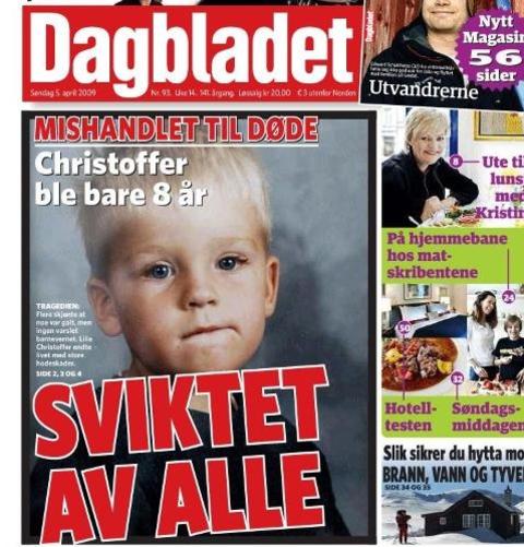 SVIKTET AV ALLE: Christoffer Gjerstad Kihle ble bare åtte år. SVIKTET AV ALLE: Christoffer Gjerstad Kihle ble bare åtte år.