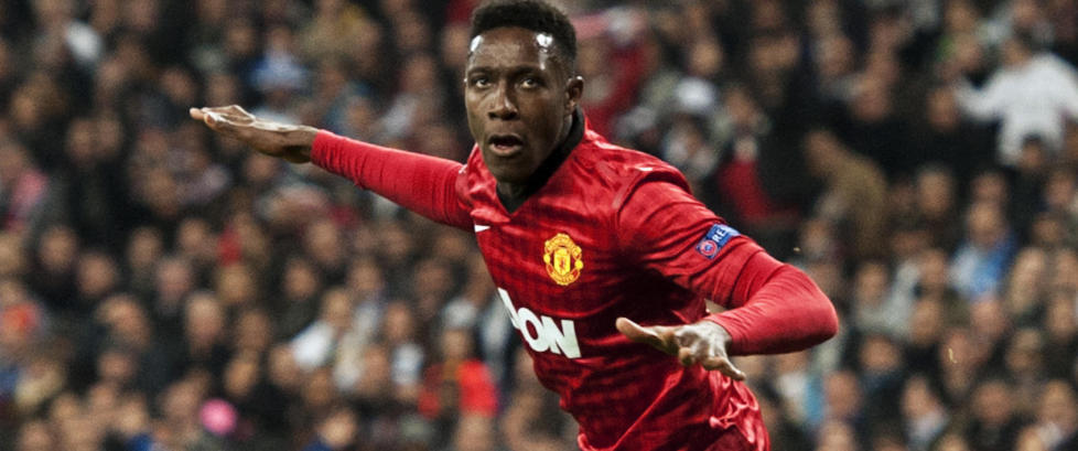 SCORET TIDLIG: I det f�rste m�tet scoret Danny Welbeck f�r det var spilt 20 minutter. Real Madrid-supporter Magnus Ra Thuv Moustache h�per favorittklubben slipper et tidlig m�l imot i morgen. Foto: AFP PHOTO/ DANI POZO/NTB SCANPIX