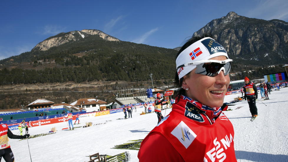 VM-KLAR: Marit Bj�rgen under trening p� VM stadion i Val di Fiemme.
Foto: Lise �serud / NTB scanpix