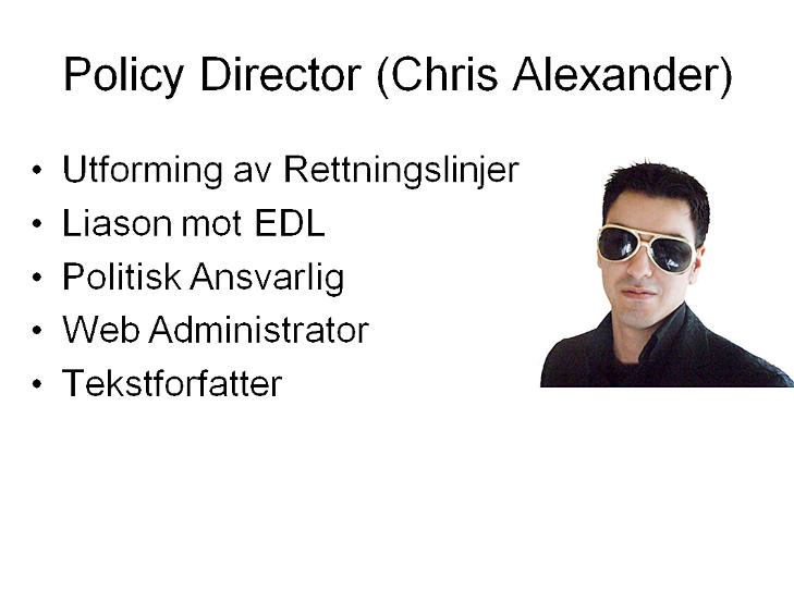 SENTRAL: Disse arbeidsoppgavene skulle Høibø håndtere i NDL, da han infiltrerte organisasjonen. Foto: Privat SENTRAL: Disse arbeidsoppgavene skulle Høibø håndtere i NDL, da han infiltrerte organisasjonen. Foto: Privat