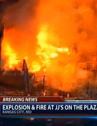 Enorm eksplosjon i Kansas City